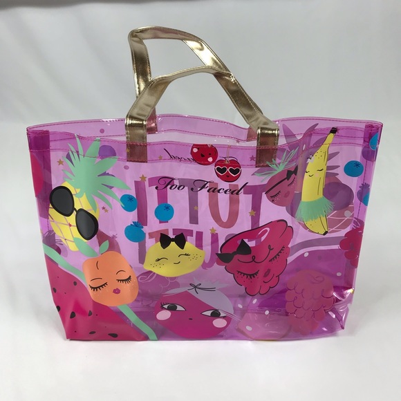Too Faced Transparent Tote Bag BRAND NEW - Picture 2 of 4